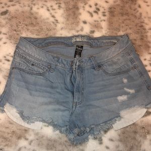 Light jeans shorts